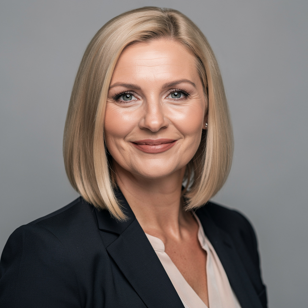 Portrait of woman communications director